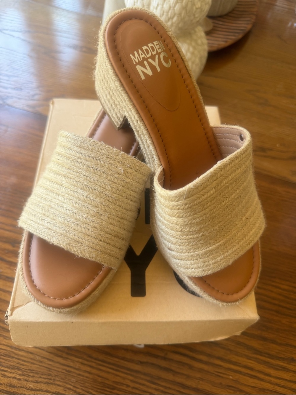 Madden Melody Women's Tan Espadrille Mule